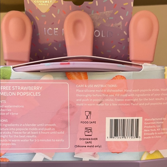 Pink and Purple Ice Pop Mold Set - Picture 8 of 9